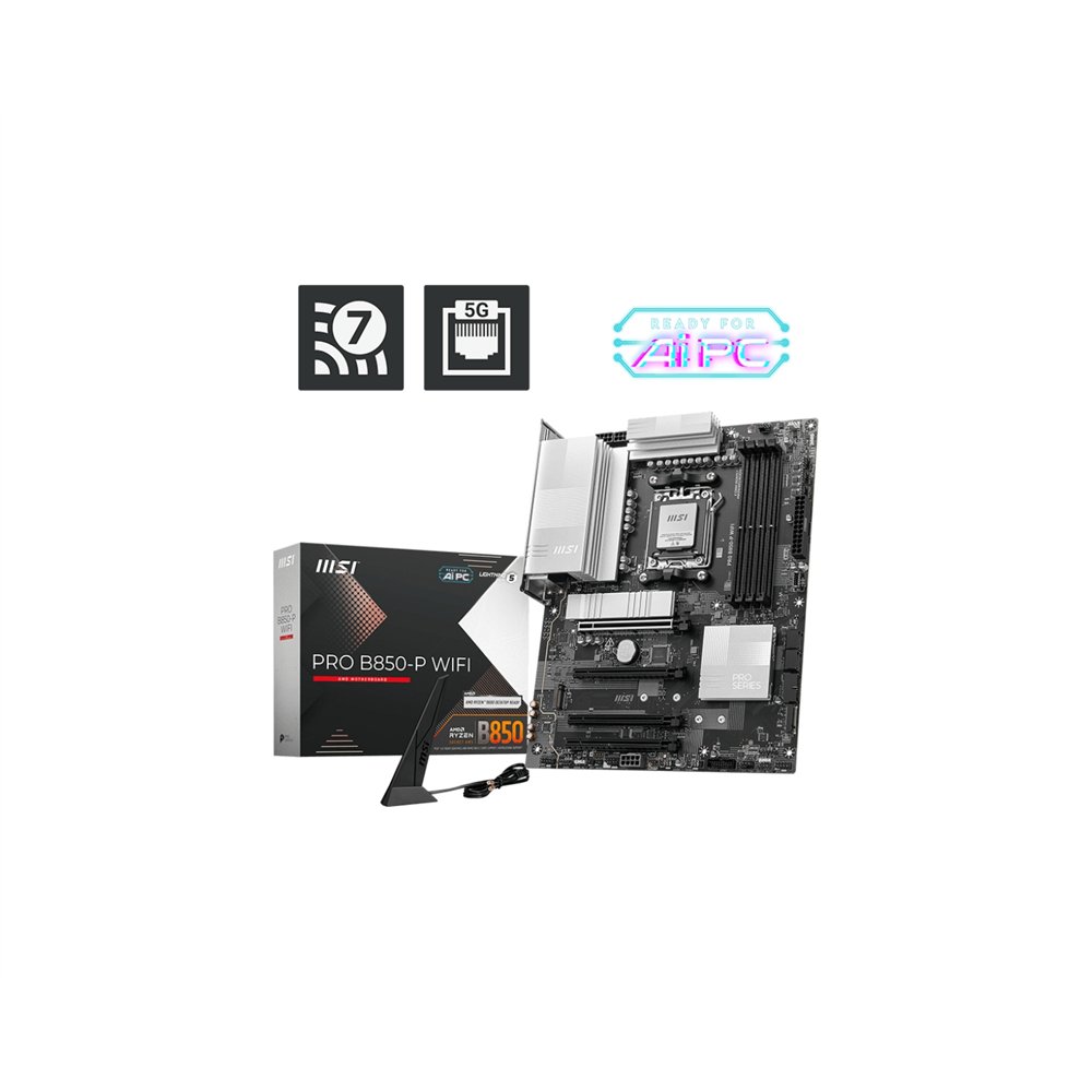 Msi pro b850-p wifi placa base amd b850 zã³calo am5 atx