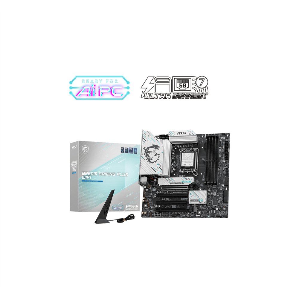 Msi b860m gaming plus wifi placa base intel b860 lga 1851 (socket v1) micro atx