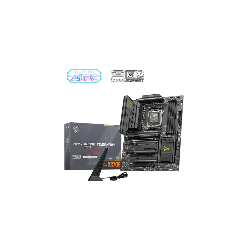 msi mag x870e tomahawk wifi placa base amd x870e zócalo am5 atx