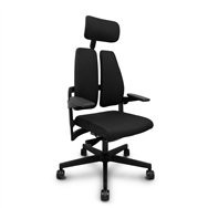 piqueras y crespo silla xilium duo traslack tejido era negro brazos 3d y cabecero