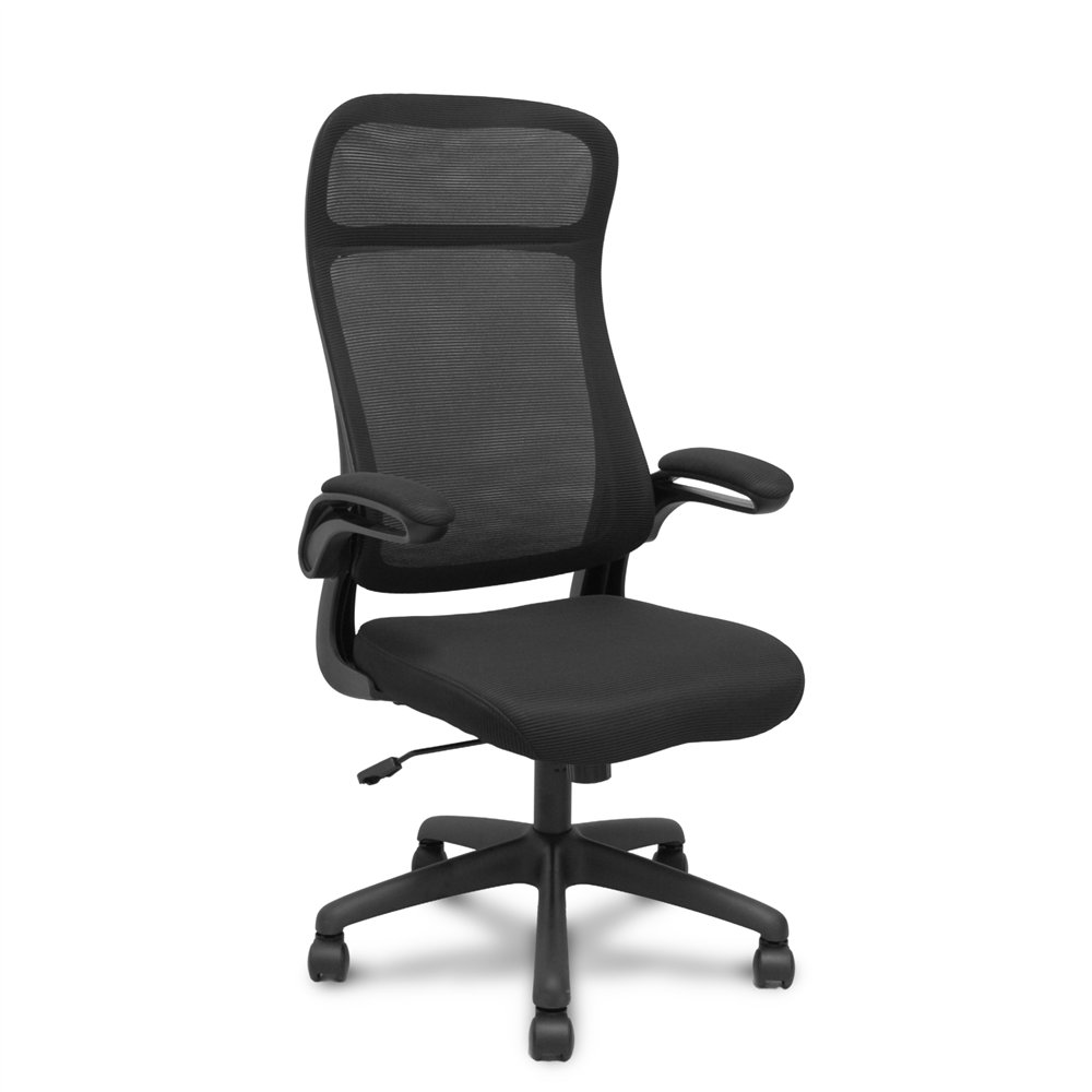 Piqueras y crespo silla opti524 respaldo malla negro y asiento tela negro
