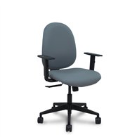 Piqueras y crespo silla horche sincro bali gris brazos regulables base piramidal ruedas nailon 65mm