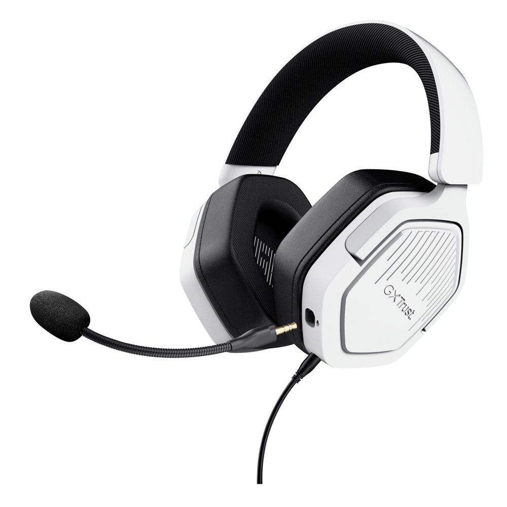 Trust gxt492w carus auriculares alámbrico diadema juego blanco