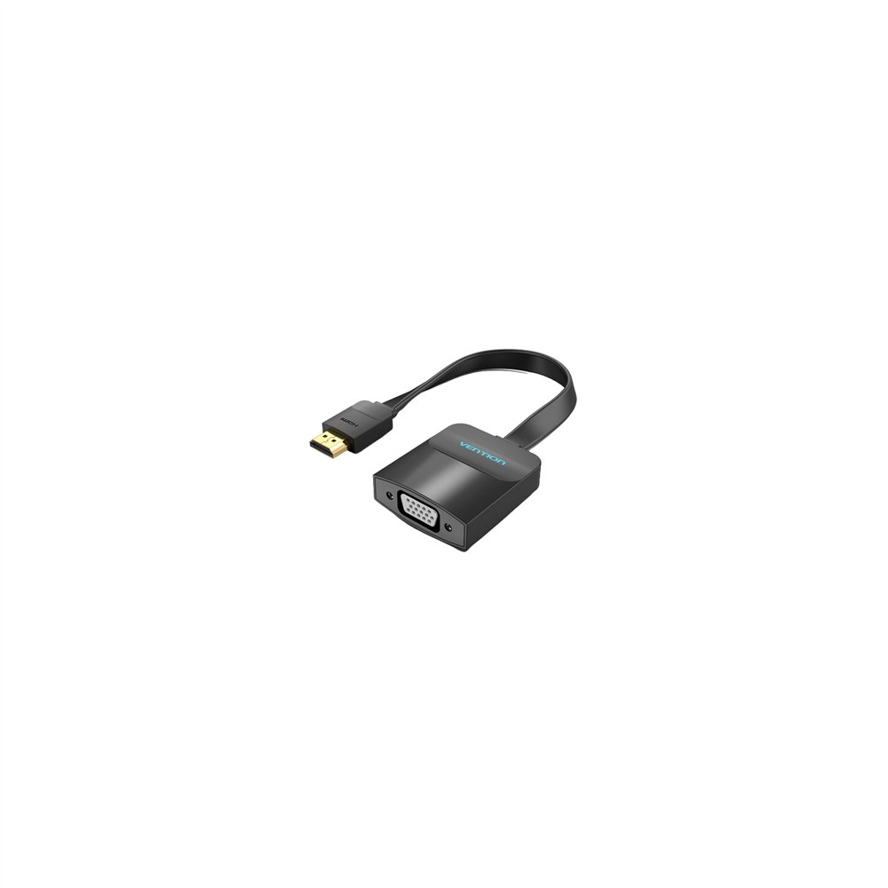 Vention cable conversor 74345/ hdmi macho/ vga hembra - jack 3.5 hembra/ 15cm/ negro