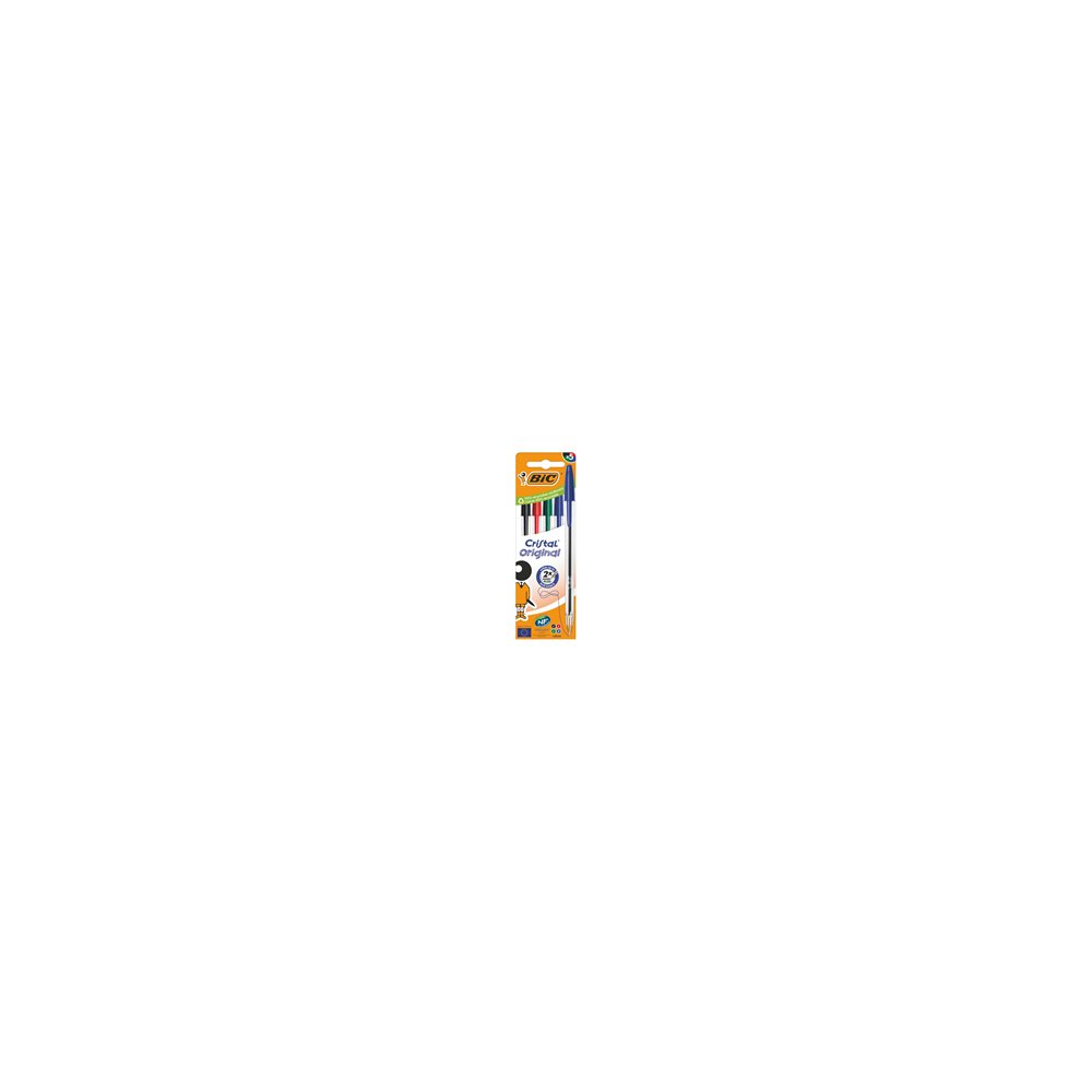 bic 516346 bolígrafo negro, azul, verde, rojo medio 5 pieza(s)