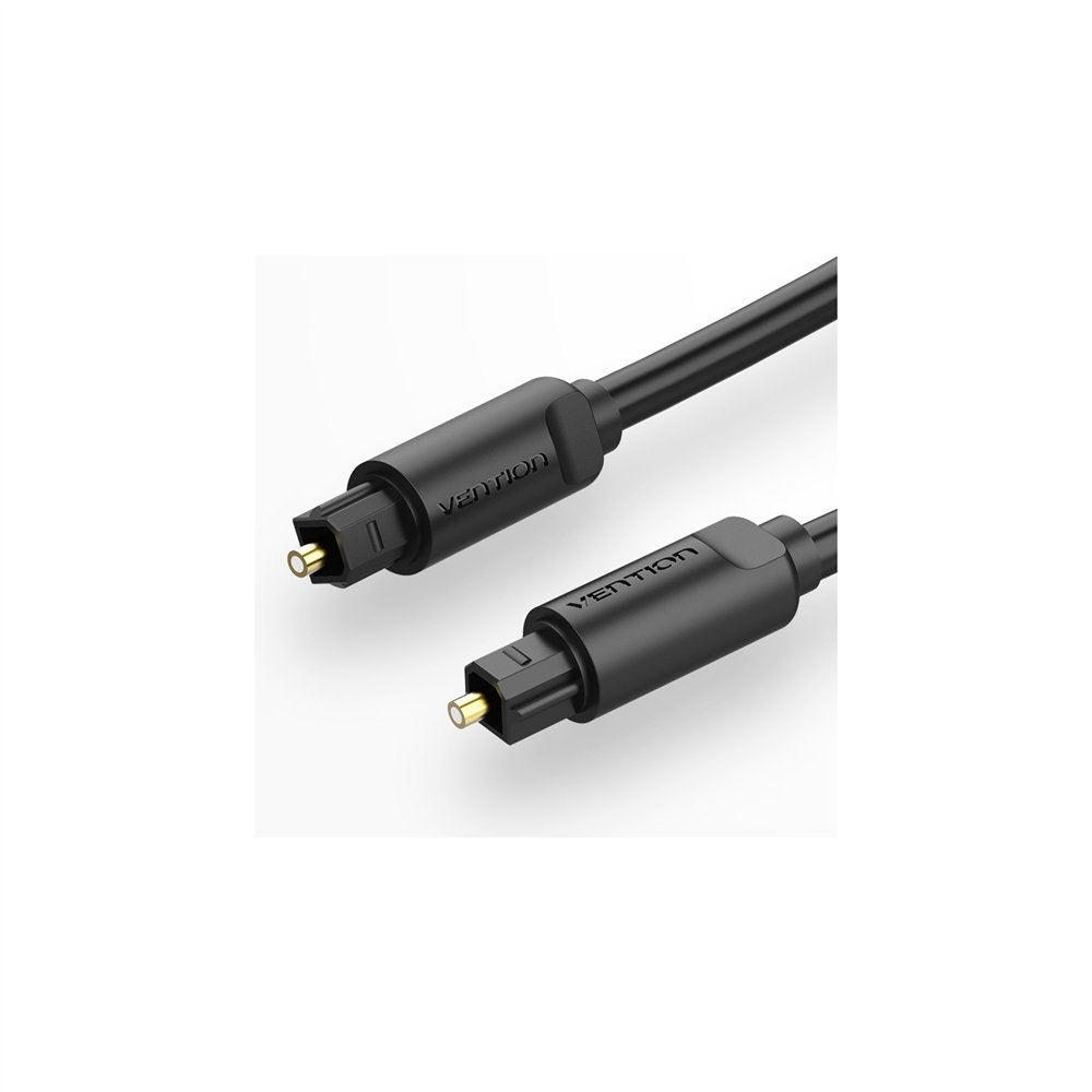 Vention cable de audio de fibra ã³ptica baebf/ 1m/ negro