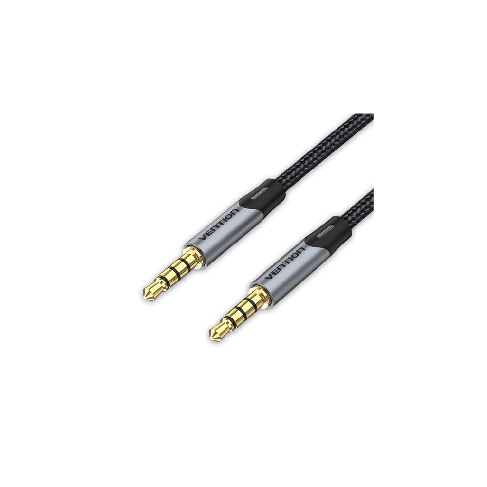 vention cable estéreo baqhh/ jack 3.5 macho - jack 3.5 macho/ 2m/ gris