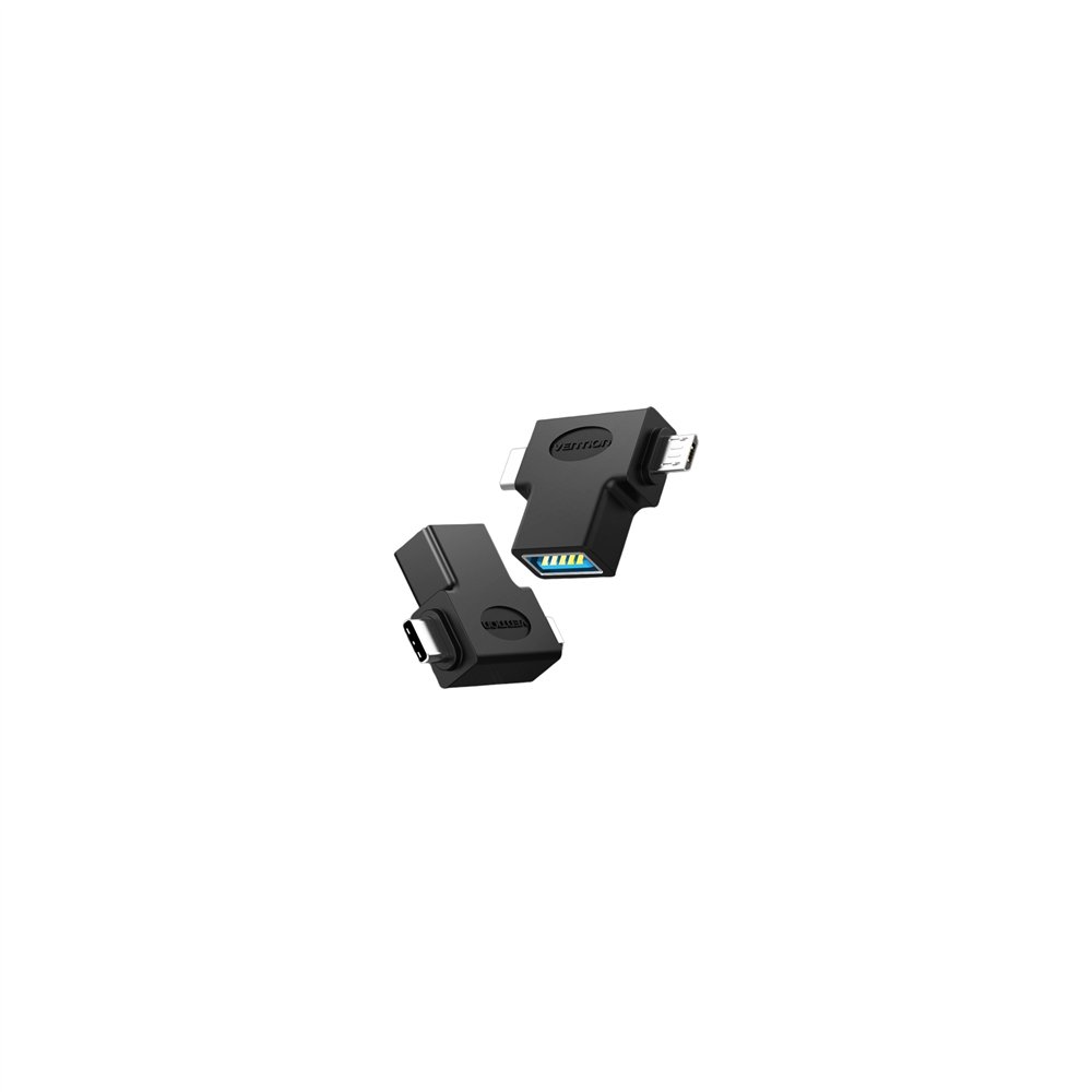Vention adaptador usb 3.0 ccvbb/ usb tipo-c macho - microusb macho