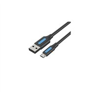 Vention cable usb 2.0 colbi/ usb macho - microusb macho/ hasta 60w/ 480mbps/ 3m/ negro
