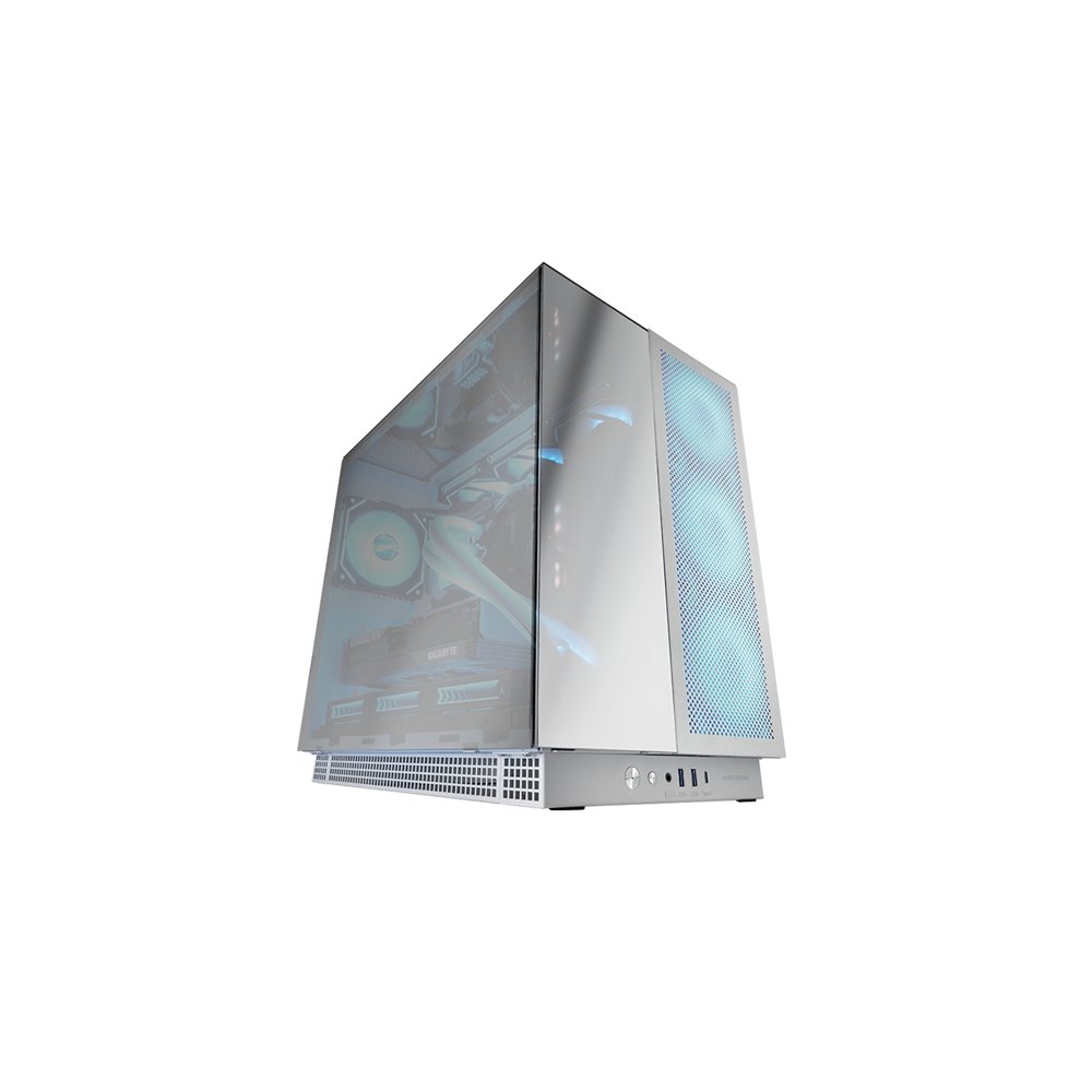 Mars gaming mc-nova3, caja gaming custom xxl e-atx, tripe cristal cromado continuo sin marco, soporte completo refrigeraciã³n lã
