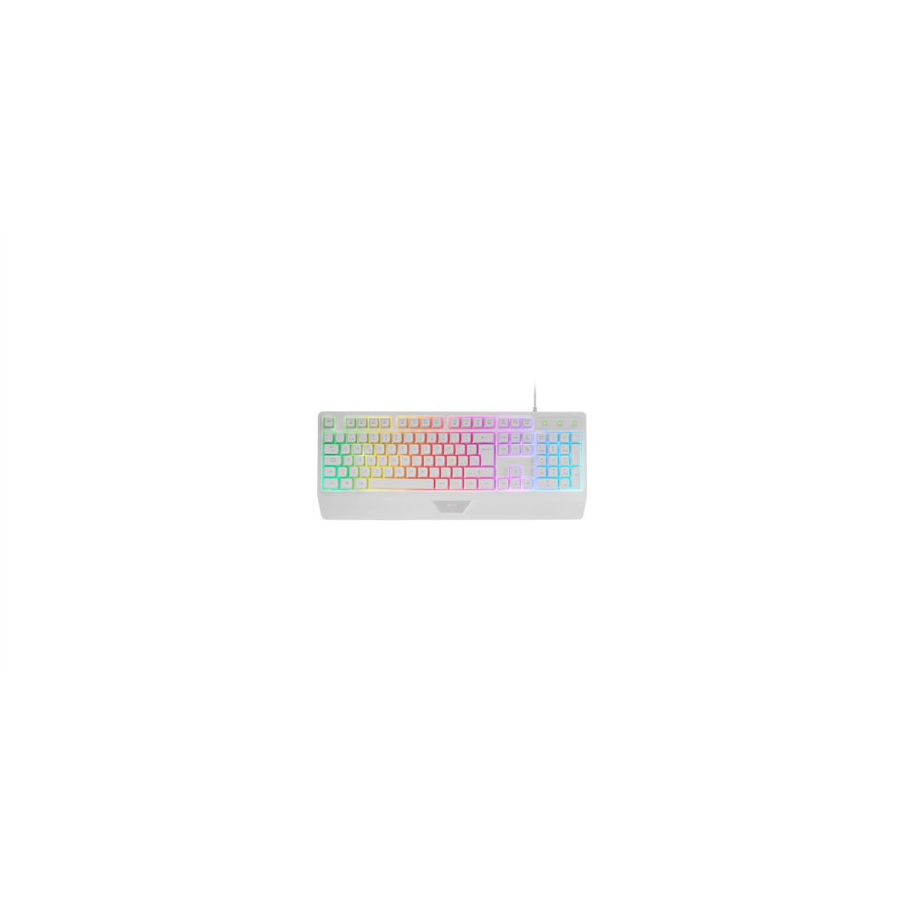 Mars gaming mk124, teclado ergonã³mico h-mech, reposamuã±ecas integrado, iluminaciã³n frgb rainbow, teclado gaming antighosting 