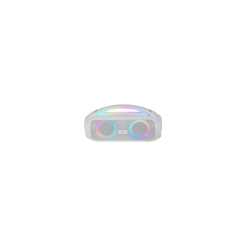 mars gaming ms-pulse, altavoz bluetooth portátil 50w rms, iluminación rgb, 2 drivers activos 93mm + 2 drivers pasivos ultra-bass
