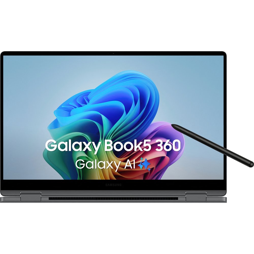 Samsung galaxy book5 360 intel core ultra 7 256v portã¡til 39,6 cm (15.6") pantalla tã¡ctil full hd 16 gb lpddr5x-sdram 512 gb s