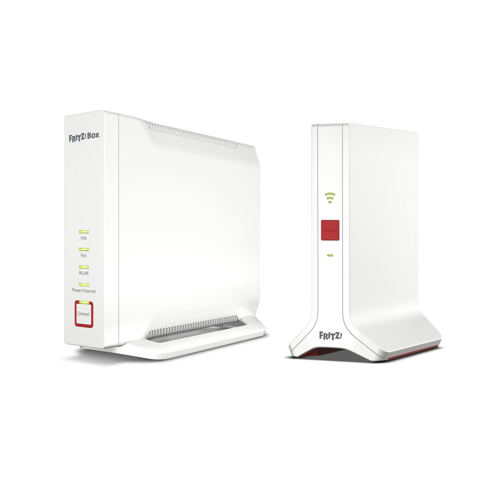 Fritz! mesh set 4060 + 3000 ax int tribanda (2,4 ghz/5 ghz/5 ghz) wi-fi 6 (802.11ax) blanco 4x4