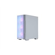 Msi mag forge m100r midi tower transparente, blanco