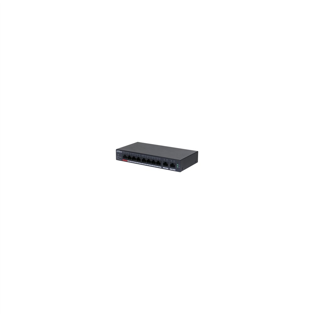 Dahua technology dh-cs4010-8gt-110 switch gestionado l2 gigabit ethernet (10/100/1000) energía sobre ethernet (poe) negro