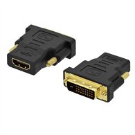 Ewent EC1371 cambiador de género para cable DVI-D 241 HDMI Negro