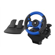 Genesis seaborg 350 negro, azul usb volante + pedales nintendo switch, pc, playstation 4, playstation 3, xbox 360, xbox one, xbo
