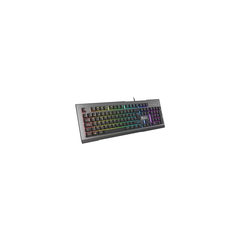 Genesis rhod 500 rgb teclado juego usb qwerty español negro, gris