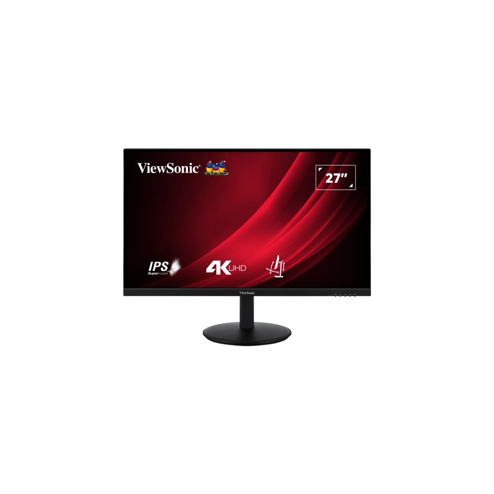 viewsonic vg series vg2708-4k led display 68,6 cm (27") 3840 x 2160 pixeles 4k ultra hd negro