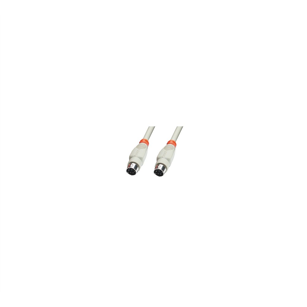 lindy ps/2 1.0m cable ps/2 1 m gris