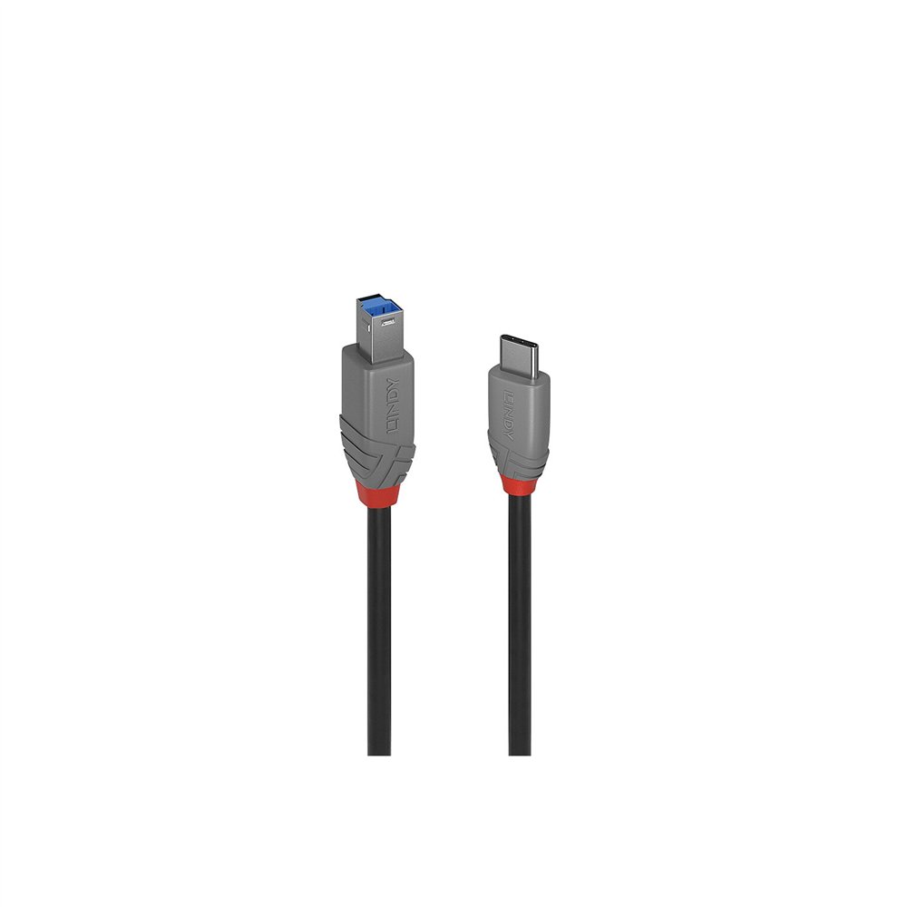 Lindy 36666 cable usb usb 3.2 gen 1 (3.1 gen 1) 1 m usb c usb b negro