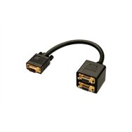 Lindy 41214 cable VGA 018 m VGA (D-Sub) Negro