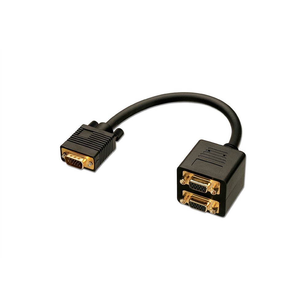 Lindy 41214 cable VGA 018 m VGA (D-Sub) Negro