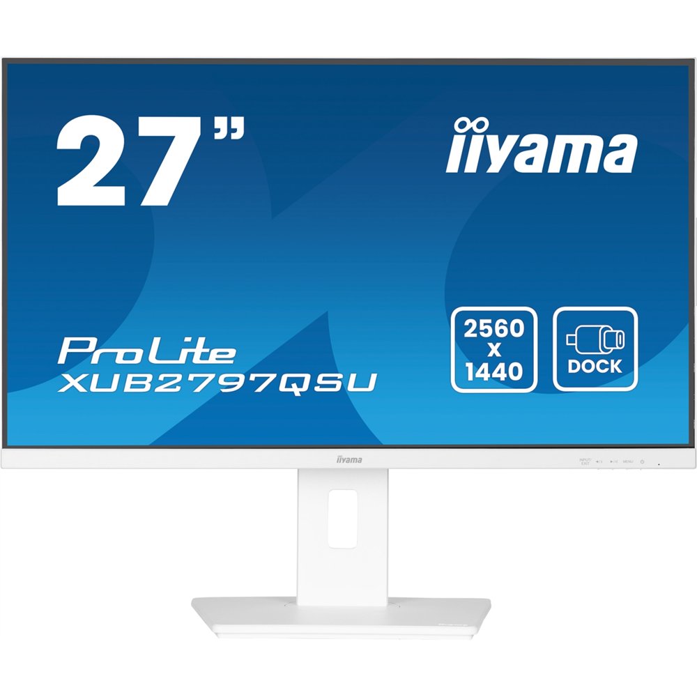 iiyama ProLite XUB2797QSU-W2 pantalla para PC 686 cm (27) 2560 x 1440 Pixeles Quad HD LED Blanco
