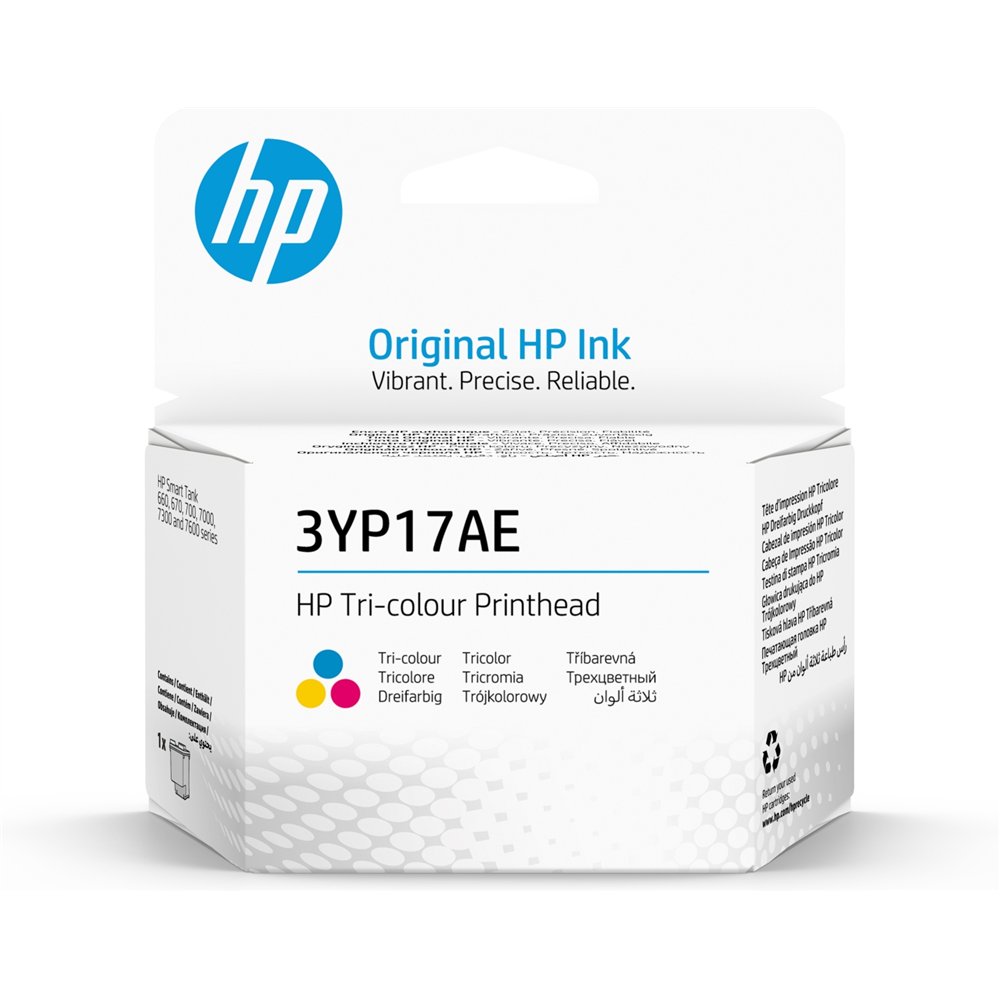Hp cabezal de impresión ink tank tricolor