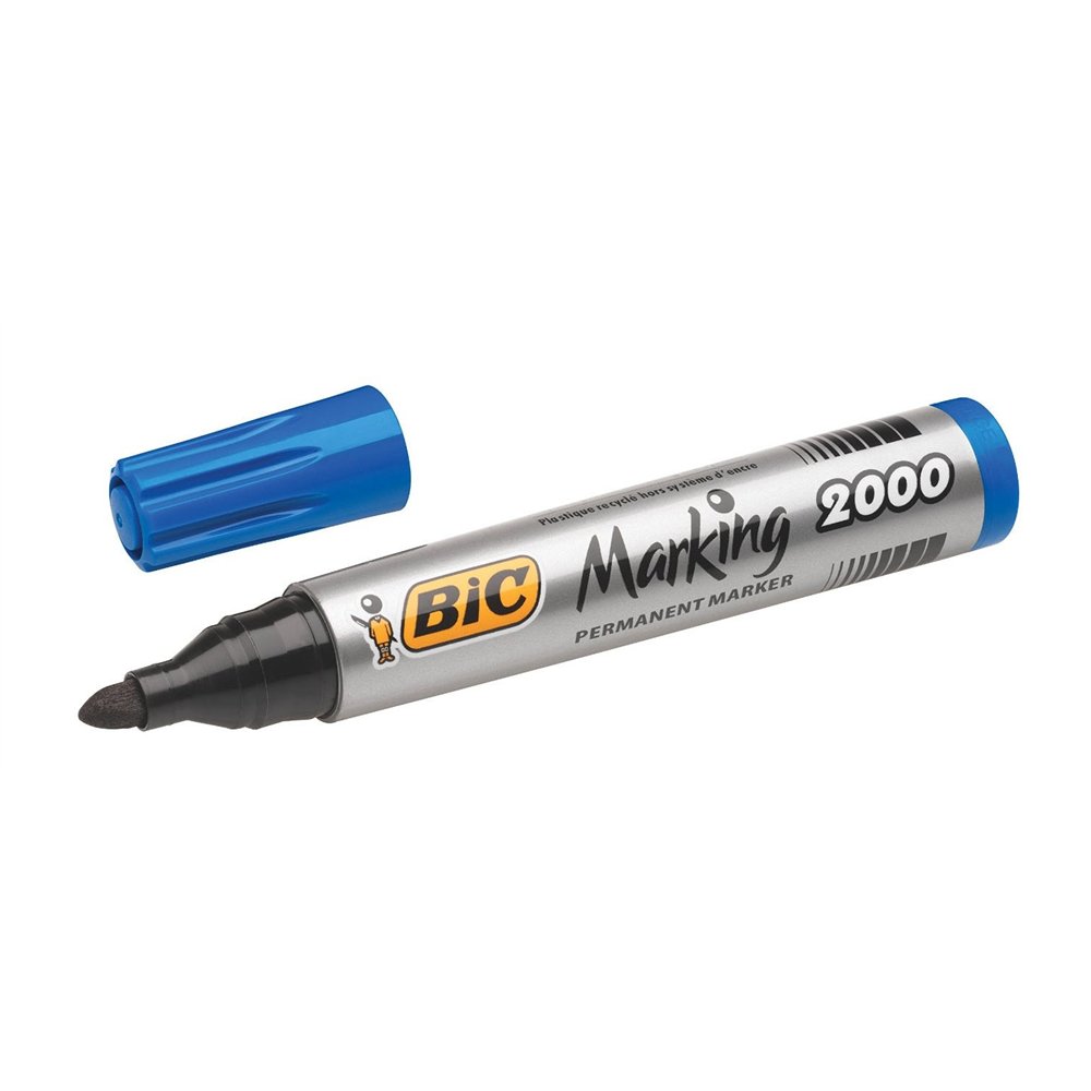 Bic 8209143 marcador permanente punta redonda azul 12 pieza(s)