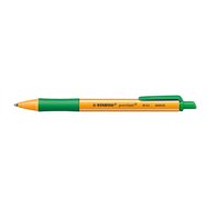 Stabilo pointball verde bolígrafo de punta retráctil con pulsador 1 pieza(s)