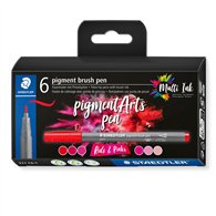 Staedtler pigment arts brush pen reds & pinks rotulador rosa, rojo 6 pieza(s)