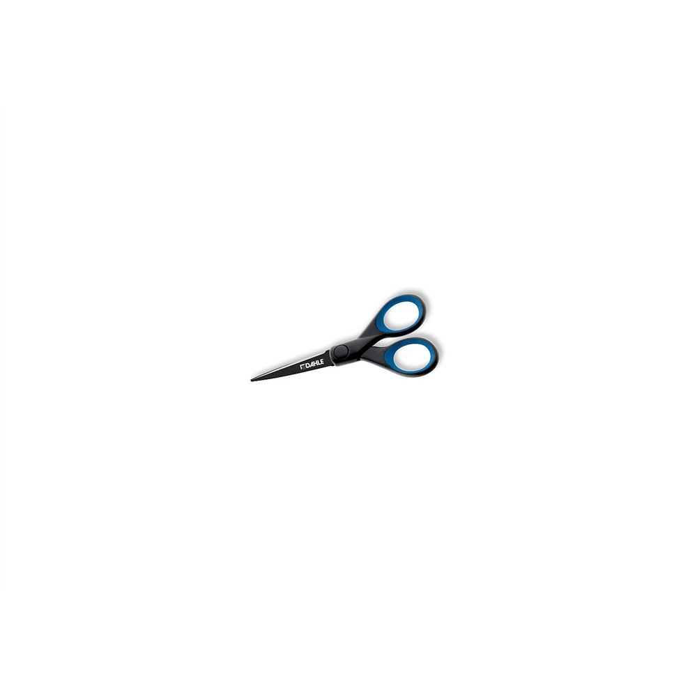 Dahle 54305 tijera de escritorio y manualidades universal corte recto negro, arándano