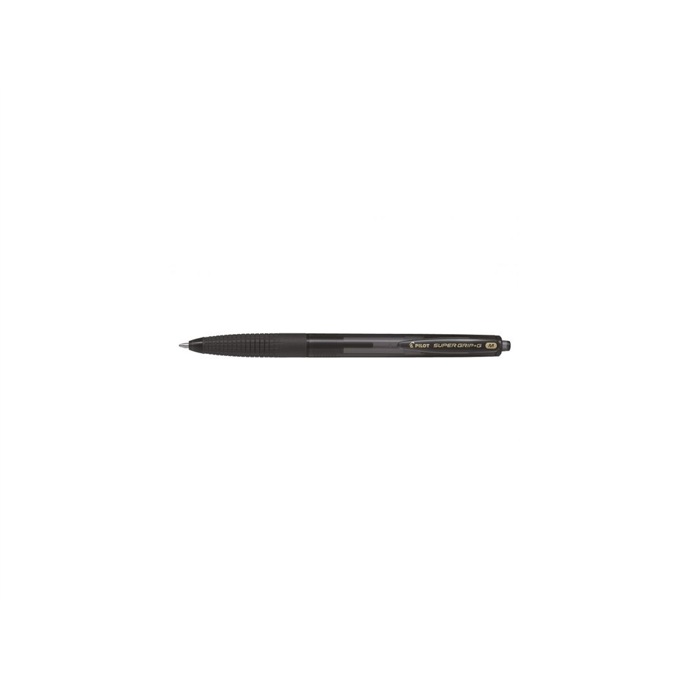Pilot super grip g negro bolígrafo de punta retráctil con pulsador medio