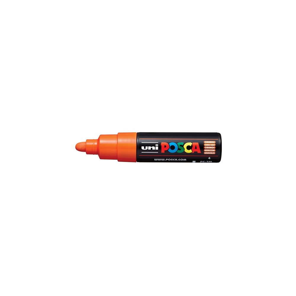 Uni-ball chalkglass pc-7m naranja