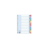 Esselte multi-coloured cardboard dividers divisor 10 pieza(s)