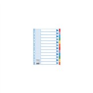 Esselte multi-coloured cardboard dividers divisor 10 pieza(s)