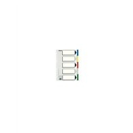 esselte 11609 lengüeta de índice separador en blanco con pestaña cartón, polipropileno (pp) multicolor