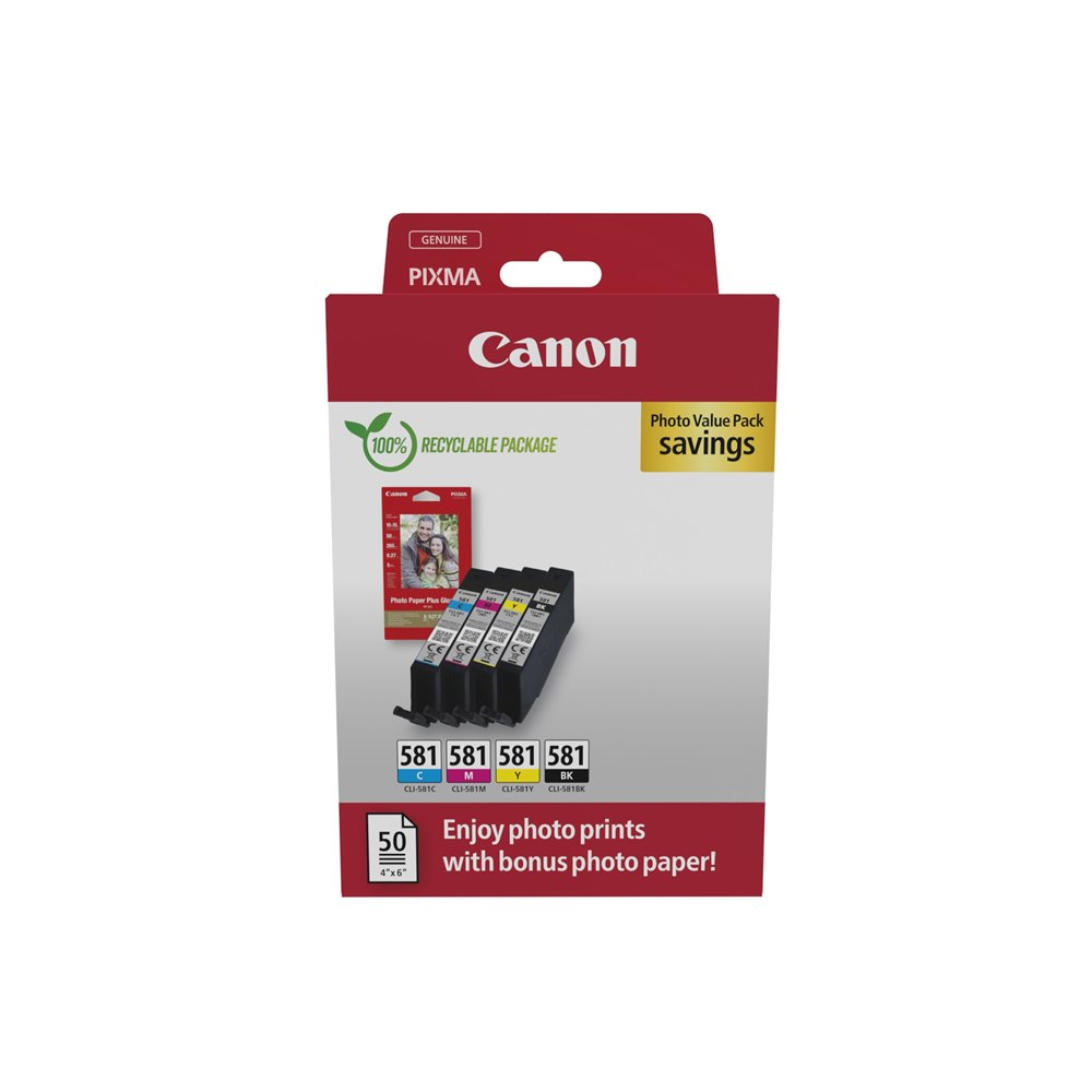 Canon 2106C006 cartucho de tinta 4 pieza(s) Original Negro Cian Magenta Amarillo