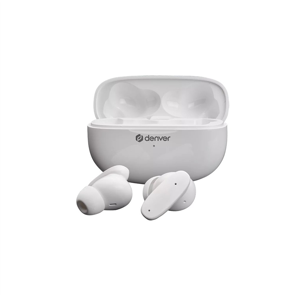 denver twe-49enc auricular y casco auriculares true wireless stereo (tws) dentro de oído llamadas/música bluetooth blanco