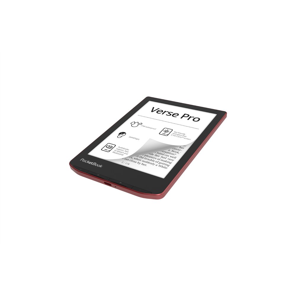 Pocketbook verse pro lectore de e-book pantalla tã¡ctil 16 gb wifi negro, rojo