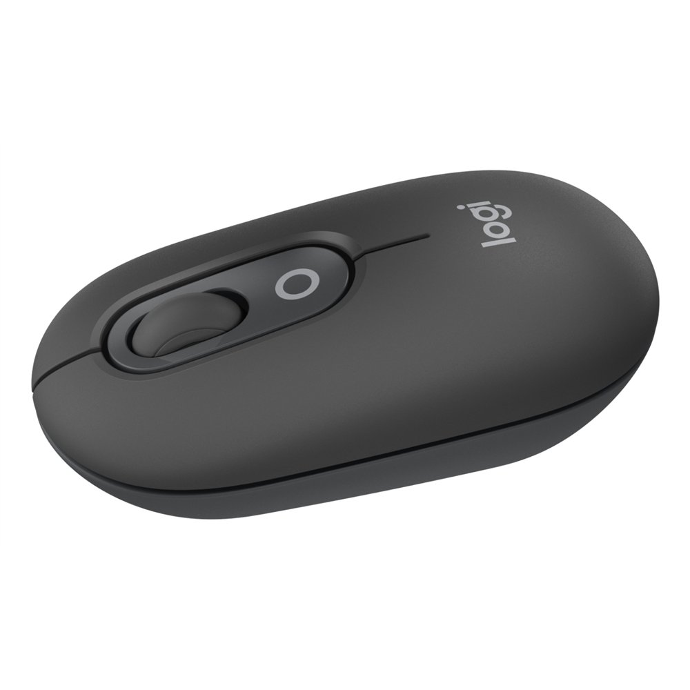 logitech pop mouse, ratón inalámbrico bluetooth compacto y portátil con botones programables y clics discretos, tecnología easy-