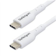 StarTech.com Cable de Carga USB-C Blanco de 1m - Cable UCB Tipo C de Carga para Ordenador Portátil - PD de 60W 3A - Cable de Tra