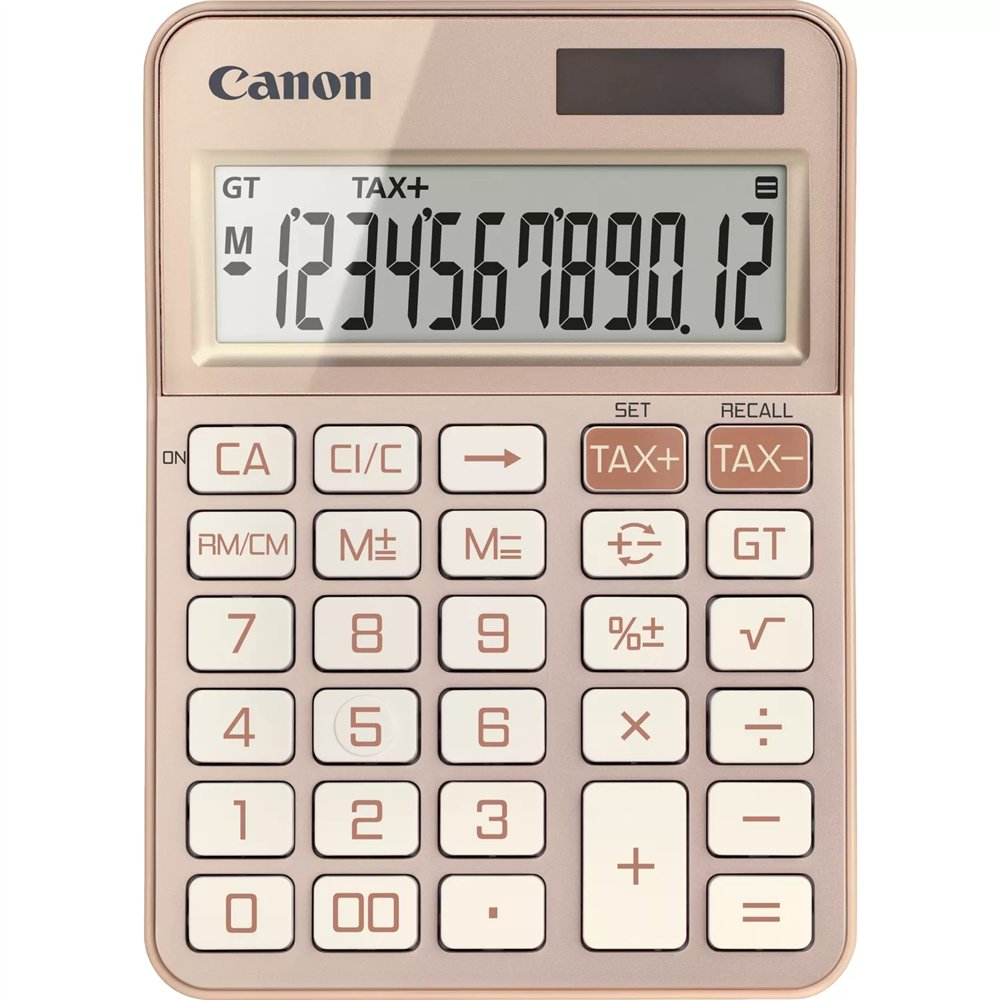 Canon ks-125kb calculadora escritorio calculadora bã¡sica oro rosa