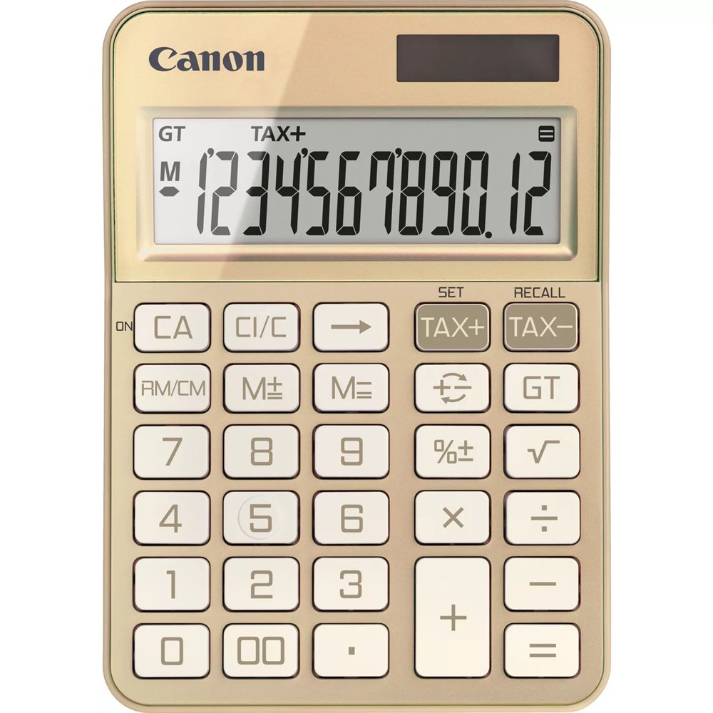 Canon ks-125kb calculadora escritorio calculadora básica oro