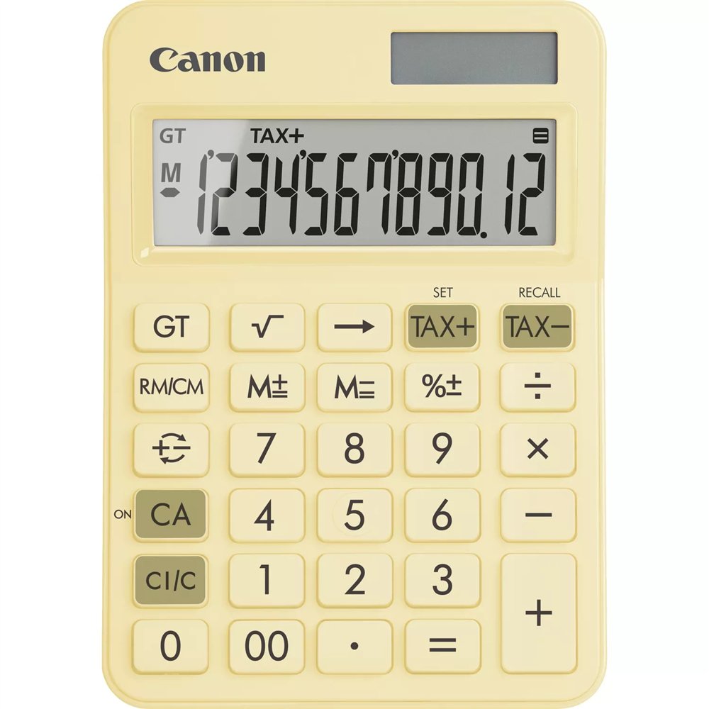 Canon ls-125kb calculadora escritorio calculadora bã¡sica amarillo