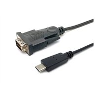 Equip 133392 cable de serie negro 1,5 m usb tipo c db-9