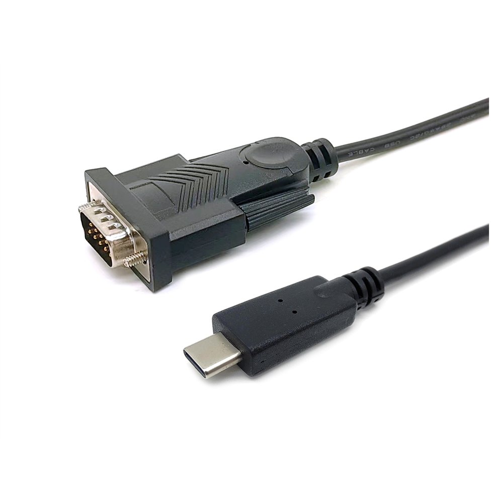 Equip 133392 cable de serie negro 1,5 m usb tipo c db-9