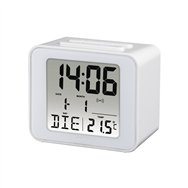 Hama cube reloj despertador digital blanco